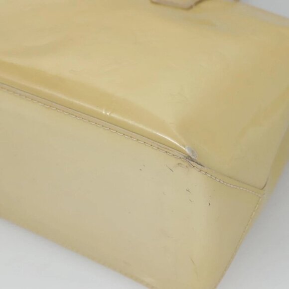 LOUIS VUITTON Monogram Vernis Wilshire PM Hand Bag Broncorail M91452 Auth - Picture 6 of 16